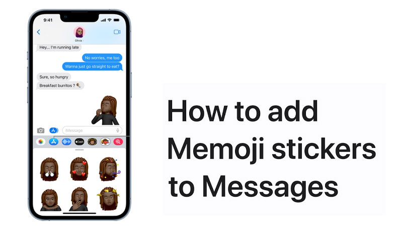 add stickers on iphone